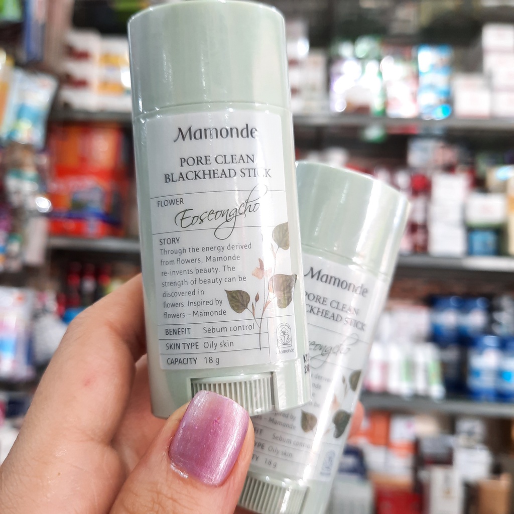 Thanh Lăn Mụn Mamonde Pore Clean Blackhead Stick 18g - GIảm Đầu Đen