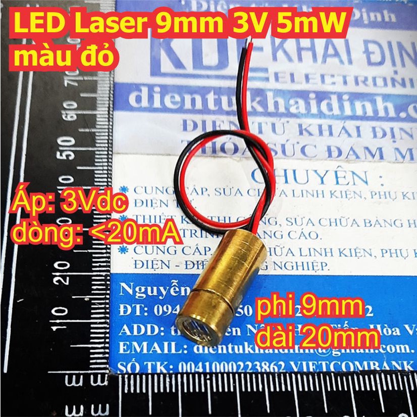 LED Laser 9mm, 3 5mW màu đỏ chiếu đường thẳng / dấu cộng kde3248