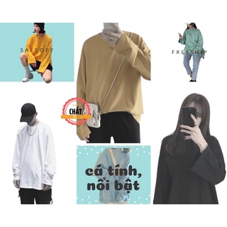 Áo thun trơn tay dài basic long tea unisex j18