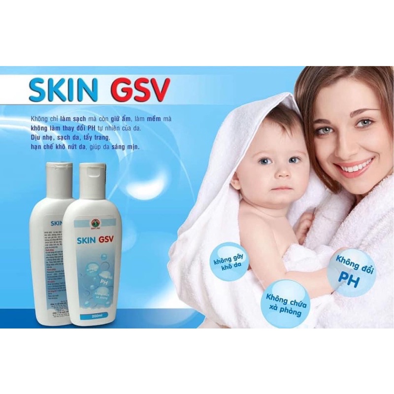 Sữa rửa mặt skin GSV 200ML