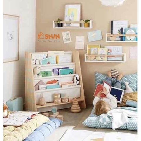 Kệ sách bằng gỗ trang trí phòng trẻ em | BigBuy360 - bigbuy360.vn