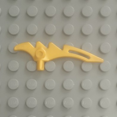 Đồ Chơi Lego Lắp Ráp Minifigure, Crescent Blade, Serrated with Bar