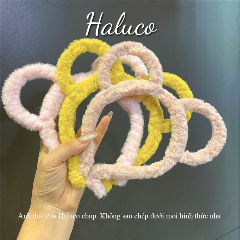 Băng đô rửa mặt cài tóc tai mèo tai thỏ cute thời trang Hàn Quốc dễ thương Haluco accessories BT01