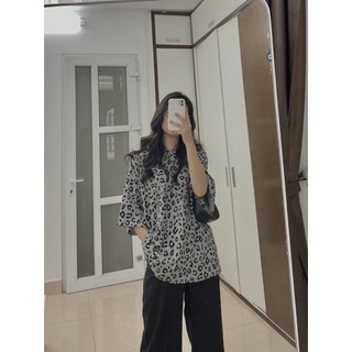 áo pull da báo - ảnh thật shop chụp