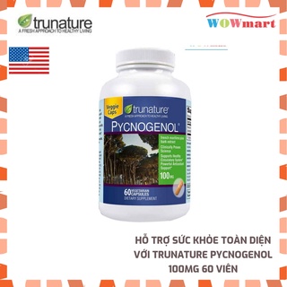 Hỗ trợ sức khỏe toàn diện với Trunature Pycnogenol 100mg 60 viên