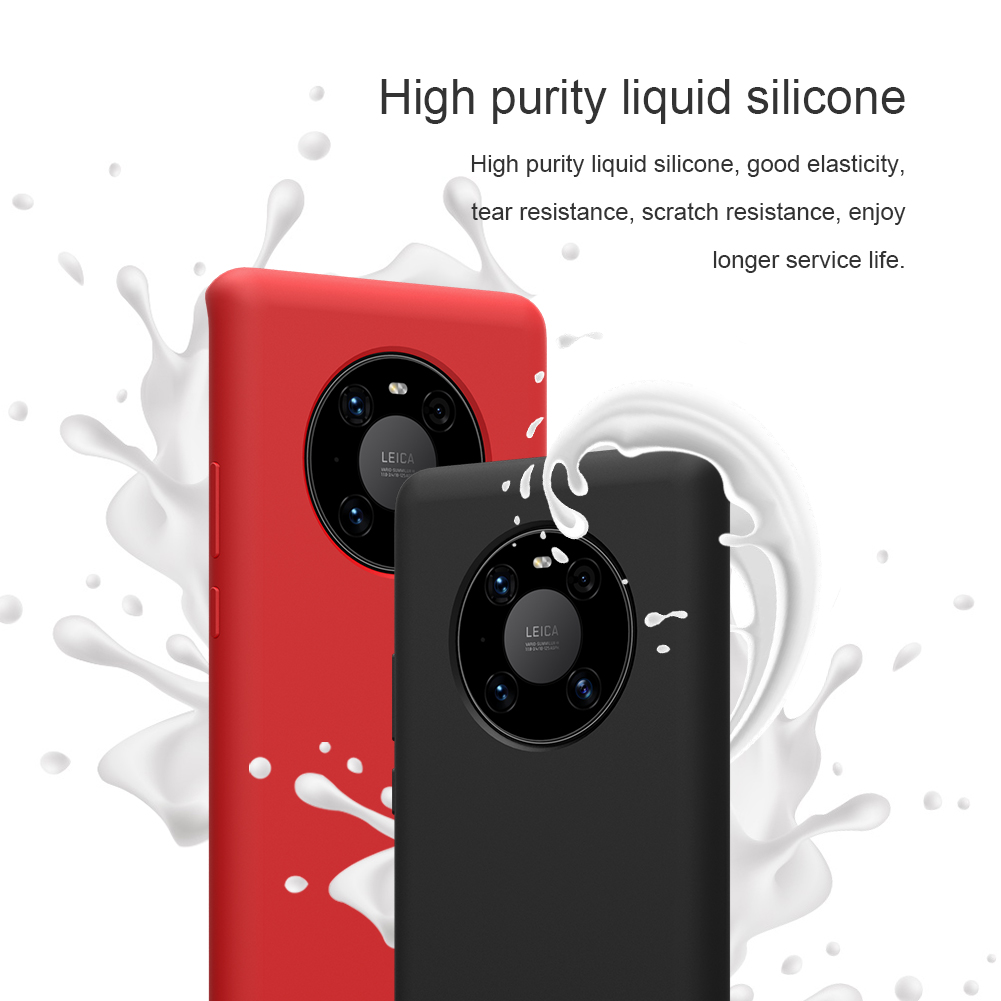 Ốp Điện Thoại NILLKIN Flex SIlicon Cho Huawei Mate 40 Pro Lót Bằng Sợi Vải Nhỏ