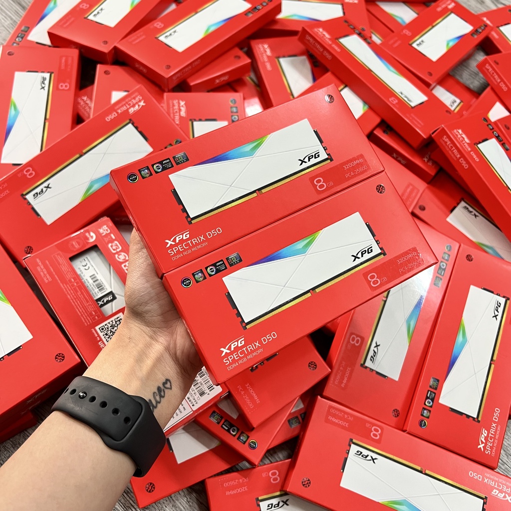 Ram ADATA XPG Spectrix D50 8GB bus 3200 White