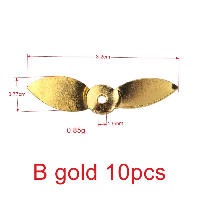 Set 10 cánh quạt gắn mồi giả hỗ trợ câu cá hiệu quả