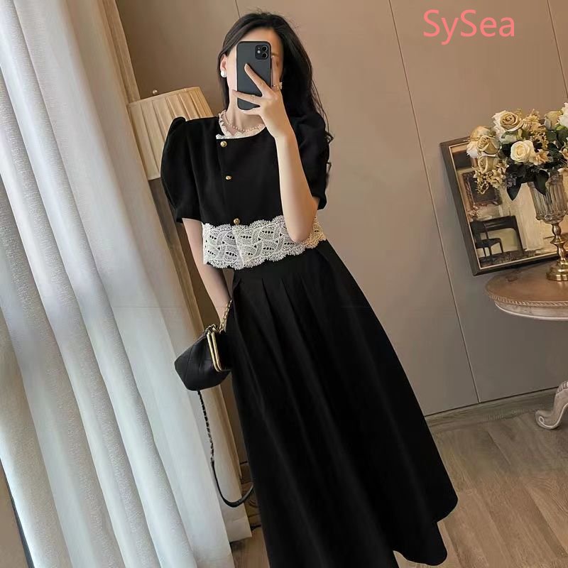 Set Đầm Thời Trang Mùa Hè Phong Cách Retro Pháp Dành Cho Nữ
