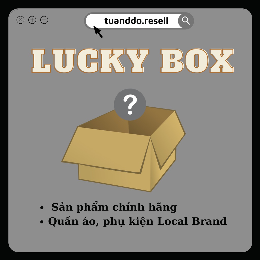 RamdomPack Chính hãng (Nhận ngay localbrand bất kì)
