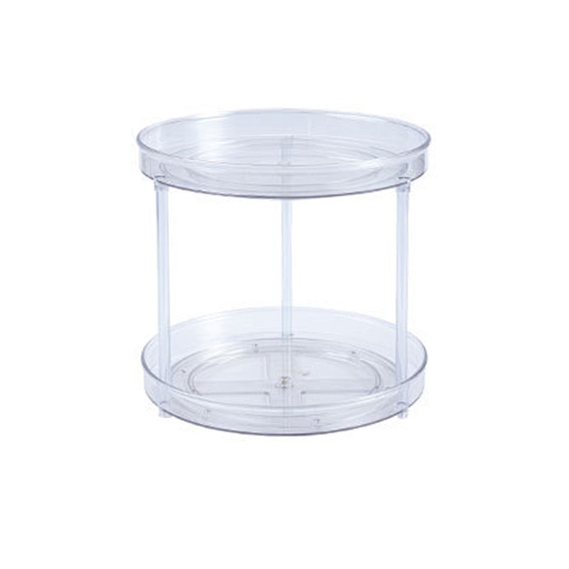 Hộp Đựng Đồ Trang Điểm 2 Tầng Xoay 360 Độ Tiện Dụng