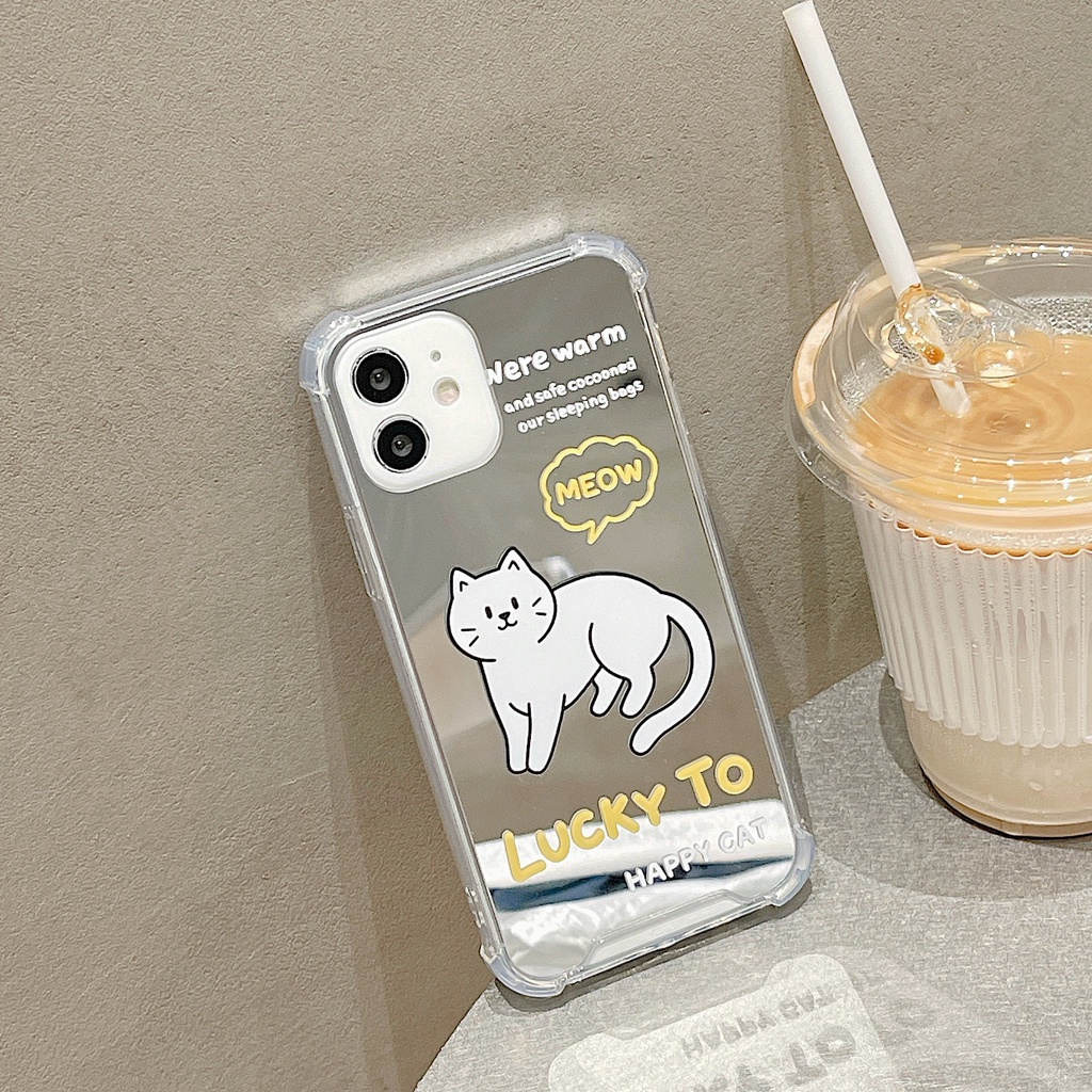 Ốp lưng iphone Ốp điện thoại tpu silicon mặt gương cho iphone 11 pro max 14pro pro max 7 plus 14pro pro max x xr xs max 7 8 plus se 2020 Dinuo case