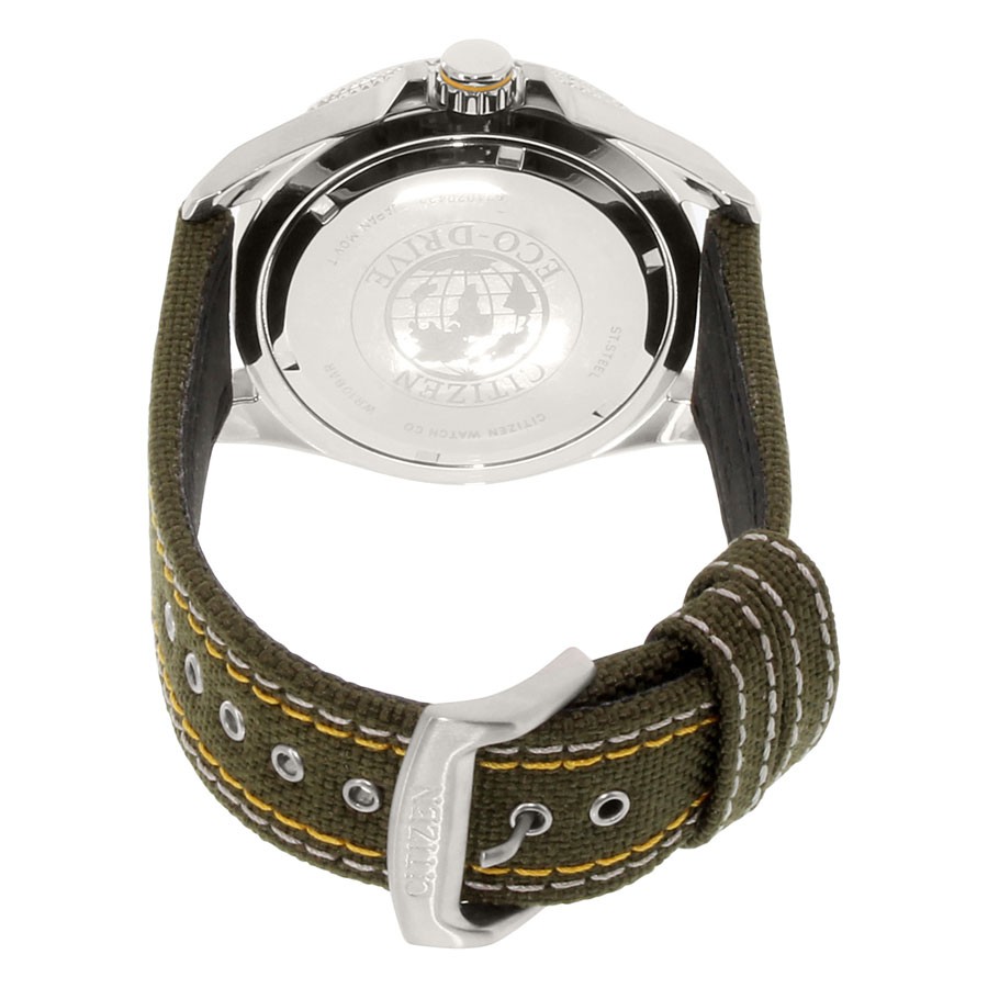 Đồng Hồ Nam Citizen Dây Vải Nato BU2030-09W - Mặt Xanh