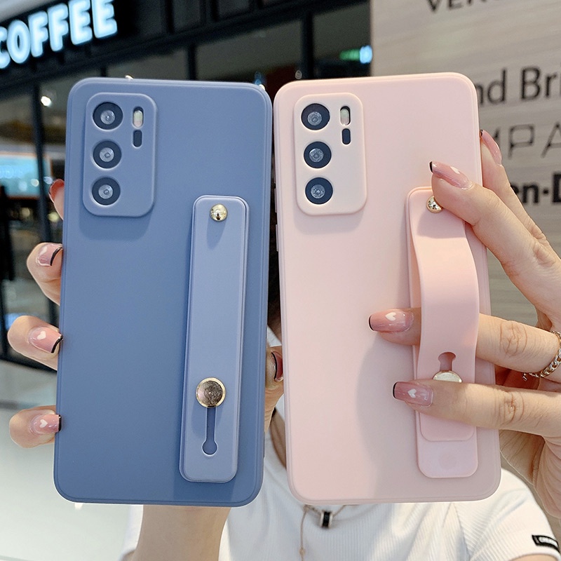 Ốp Điện Thoại Silicone Mềm Có Quai Đeo Tay Cho Huawei Nova 9 5T 7i 4E Honor 50 Pro P30 P40 P50 Mate 30 40