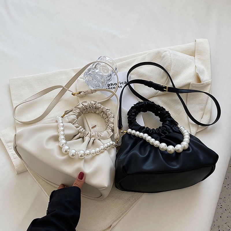 Túi Đeo Vai Xếp Ly Cầm Tay Thiết Kế niche Cho Nữ