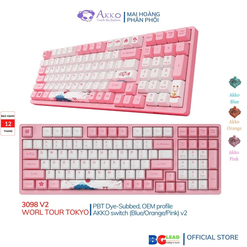 Bàn phím cơ AKKO 3098 World Tour Tokyo (Akko sw v2)