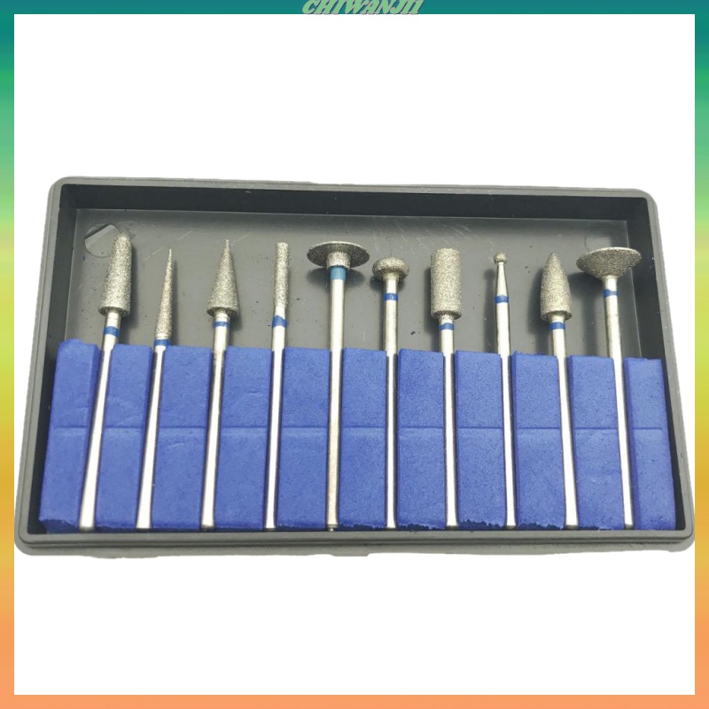 Set 10 mũi mài kim cương nha khoa 2.35mm chuyên dụng