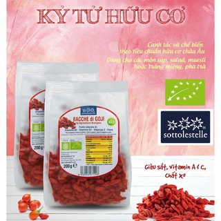 Hạt kỷ tử hữu cơ cao cấp sottolestelle - 200g