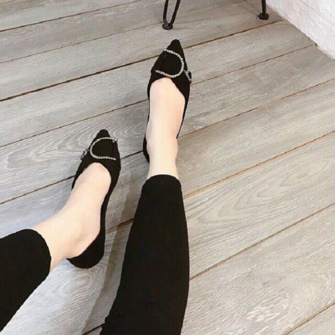 C2: Giày nữ, giày búp bê mũi nhọn móc siêu xinh | BigBuy360 - bigbuy360.vn