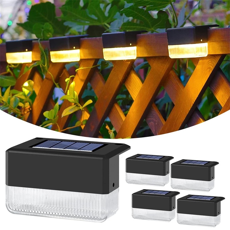 Đèn LED Năng Lượng Mặt Trời Chống Thấm Nước Hình Vuông Dùng Trang Trí Cầu Thang Sân Vườn