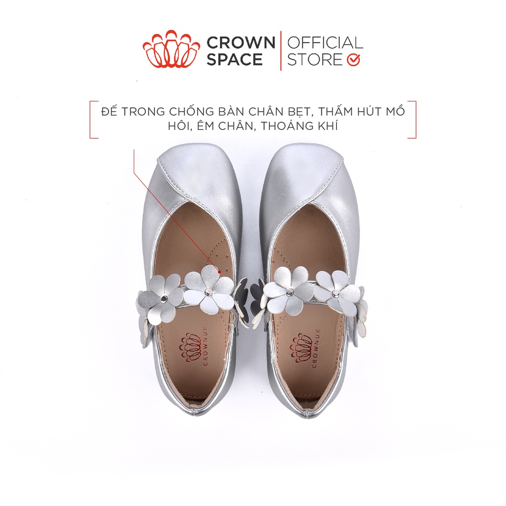 Giày Búp Bê Bé Gái Crown Space Cao Cấp CRUK3117 Size 25-30 cho bé 2-10 Tuổi