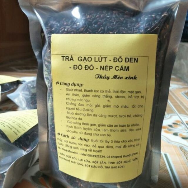 Sỉ toàn quốc giá rẻ trà gạo lứt đỗ đen nếp cẩm 500g - 1kg