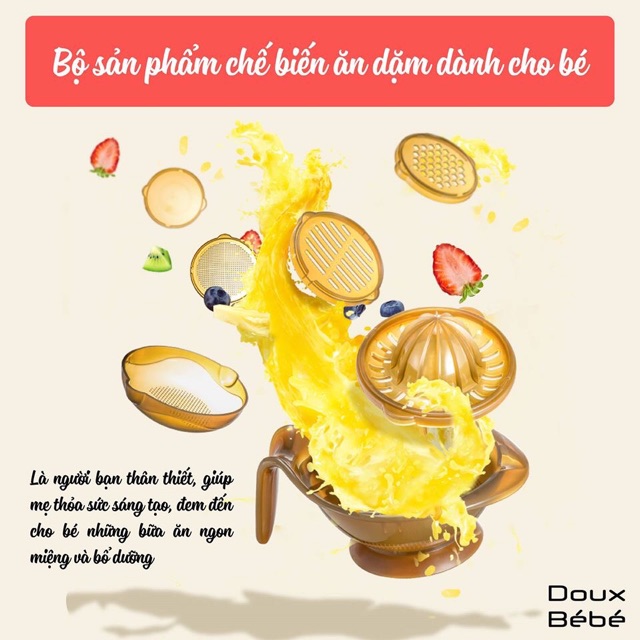 Bộ chế biến ăn dặm Doux bebe