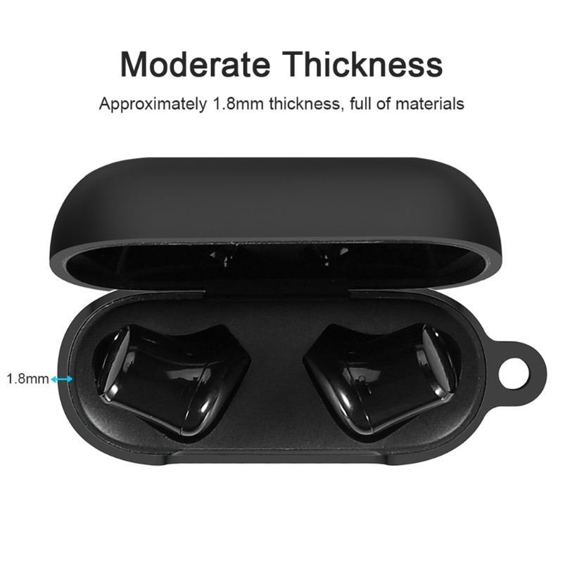 Vỏ bảo vệ hộp đựng tai nghe bluetooth không dây bằng silicon chống bụi cho Razer Hammerhead True Wireless X