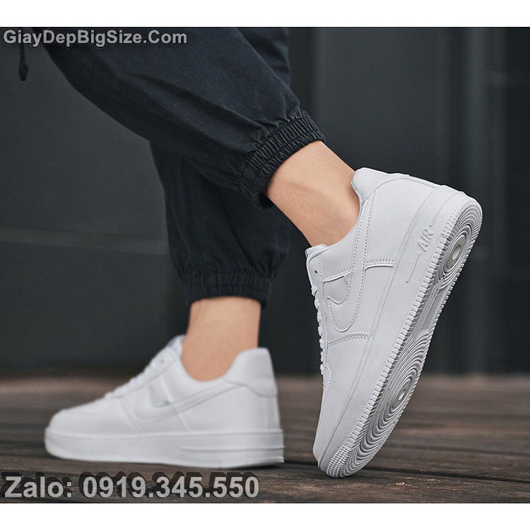 Giày sneaker da bò giày thể thao big size cỡ lớn EU:45-46 cho nam chân to