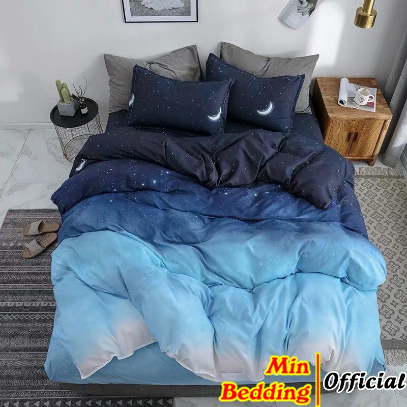 Bộ chăn ga gối ga giường 4 Món, 3 Món M2, M4, M6, M8, 2M2 - Min bedding drap cotton poly Hàn Quốc đáng yêu | BigBuy360 - bigbuy360.vn