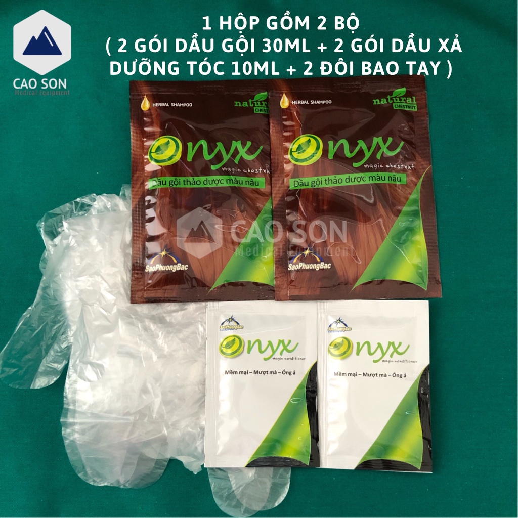 Dầu gội phủ bạc thảo dược màu nâu / đen Nyx - Dầu gội không có Amoniac