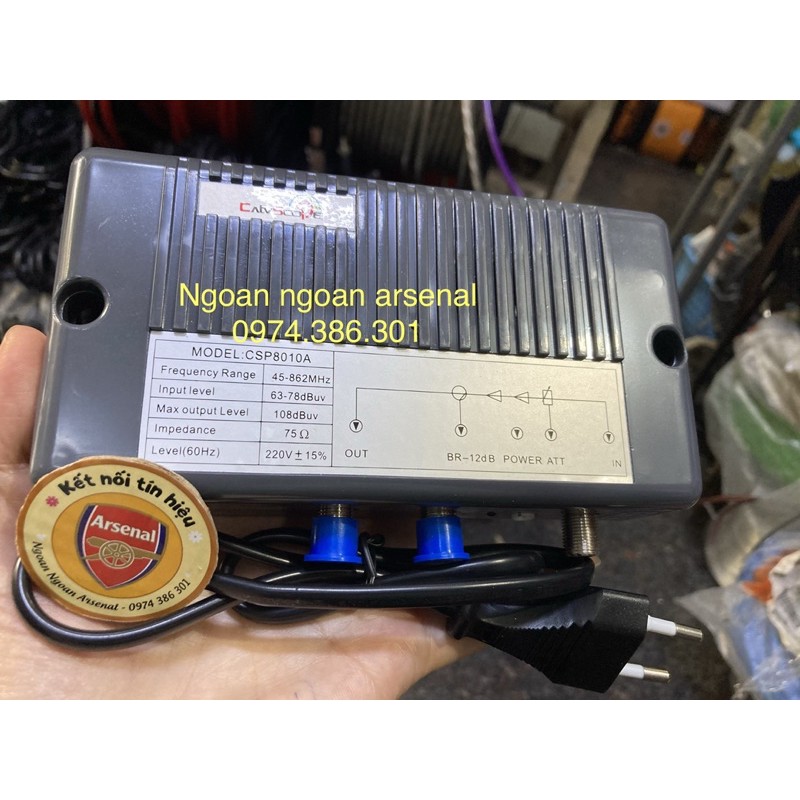 khuếch đại nhựa, khuếch đại tổng truyền hình cáp ra nhiều tivi 8010A