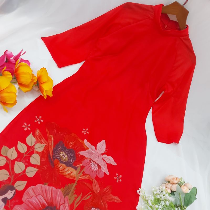 🥰 Siêu phẩm  áo dài tơ óng đẹp nhẹ nhàng hàng thiết kế 4 tà cao cấp đẹp sang chảnh.