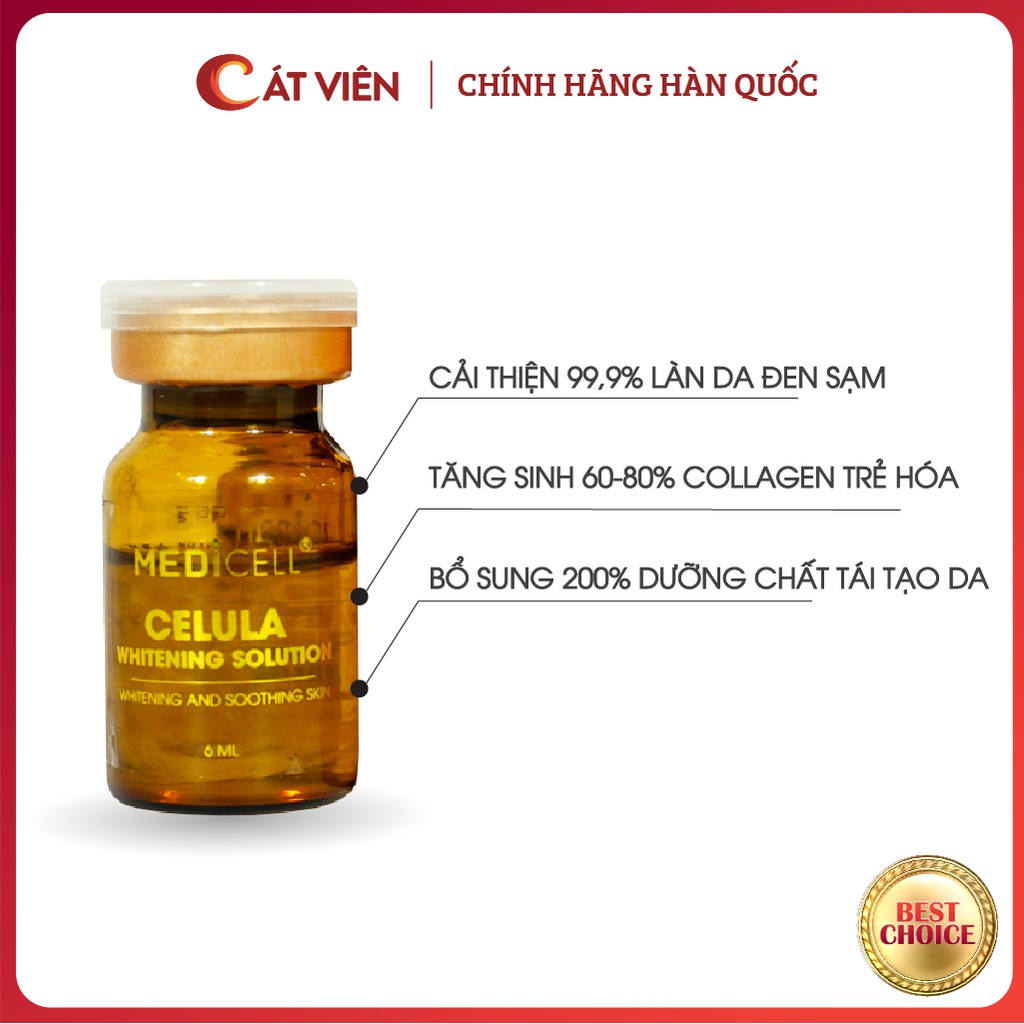 Tế bào gốc dưỡng trắng da Celula Medicell, chăm sóc da mờ thâm sạm se khít lỗ chân lông, dưỡng trắng bật tone - 1 lọ | BigBuy360 - bigbuy360.vn