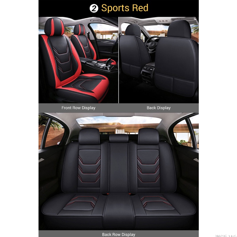 Bọc ghế ngồi xe hơi SEAMETAL Sedan SUV bằng da nhân tạo bảo vệ nội thất ô tô