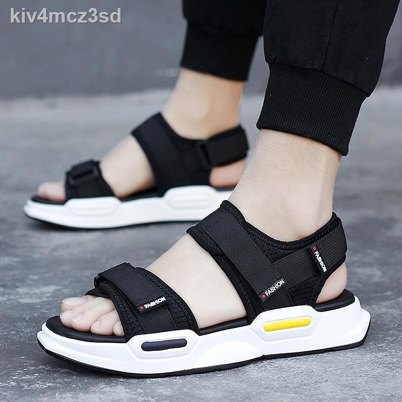 nữsục dép cao su☌△Summer style sandal moi nam, giày nam đi biển cá tính, đế mềm chống trơn trượt, thời trang hàn