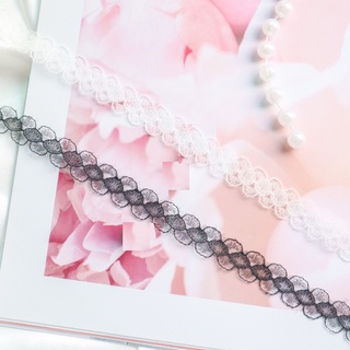 Choker ren đen gắn đá / vòng cổ ren nl0001