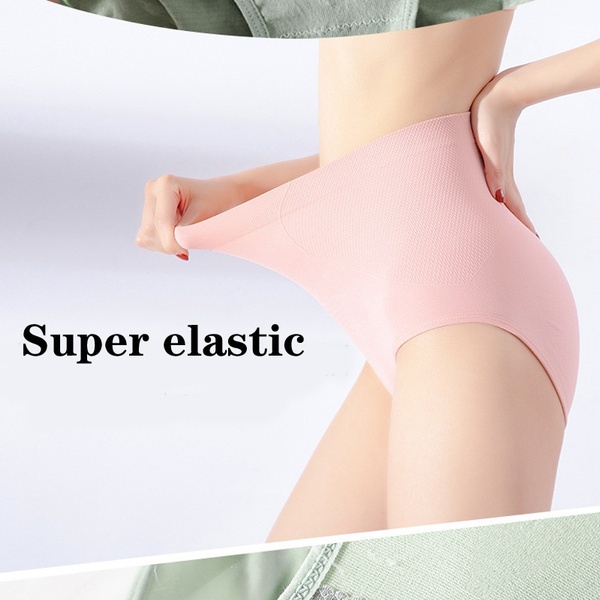 Quần Lót Ôm Bụng Không Đường May Lưng Cao Co Giãn Tốt 40KG-75KG Cho Nữ