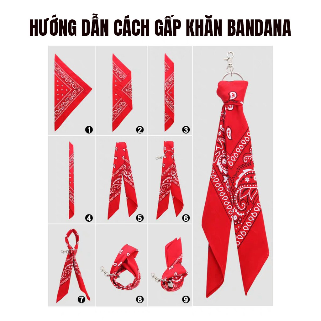 Chain Quần Kèm Khăn Bandana Streetwear - Móc Bandana Hiphop