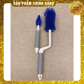 Cọ bình sữa núm ti silicon 3 chi tiết cao cấp