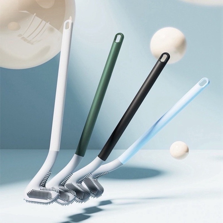 Cọ Toilet Silicon Chổi cọ rửa nhà vệ sinh bồn cầu .ĐTLV