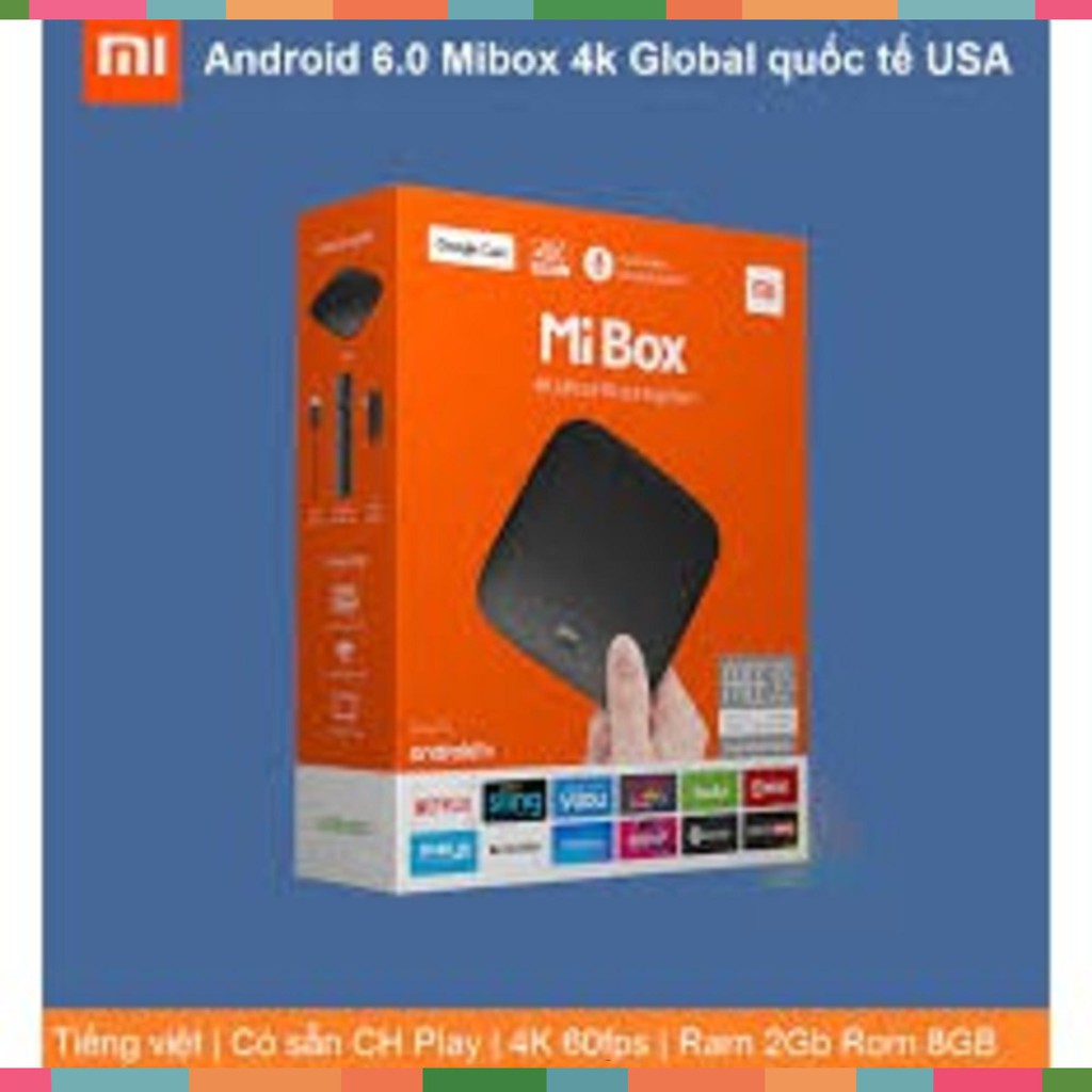 KM -  Android Tivi Box Xiaomi Mibox 4K Global Quốc Tế (MDZ-16-AB) - Hàng chính hãng DGW