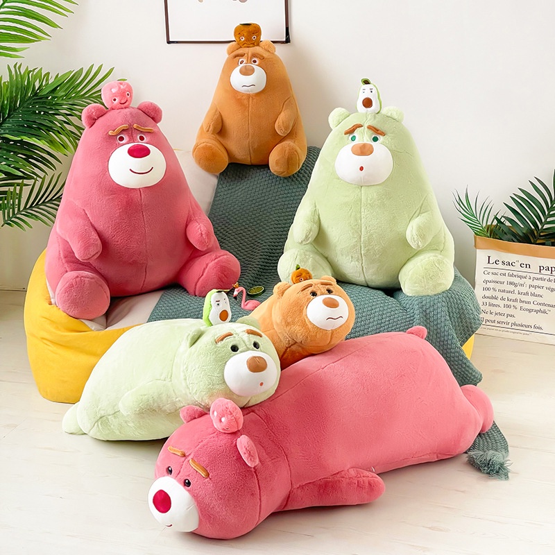 Đồ chơi nhồi bông Hình Gấu / Trái Cây / Bơ Mềm Mại Dễ Thương Cho Bé Gái