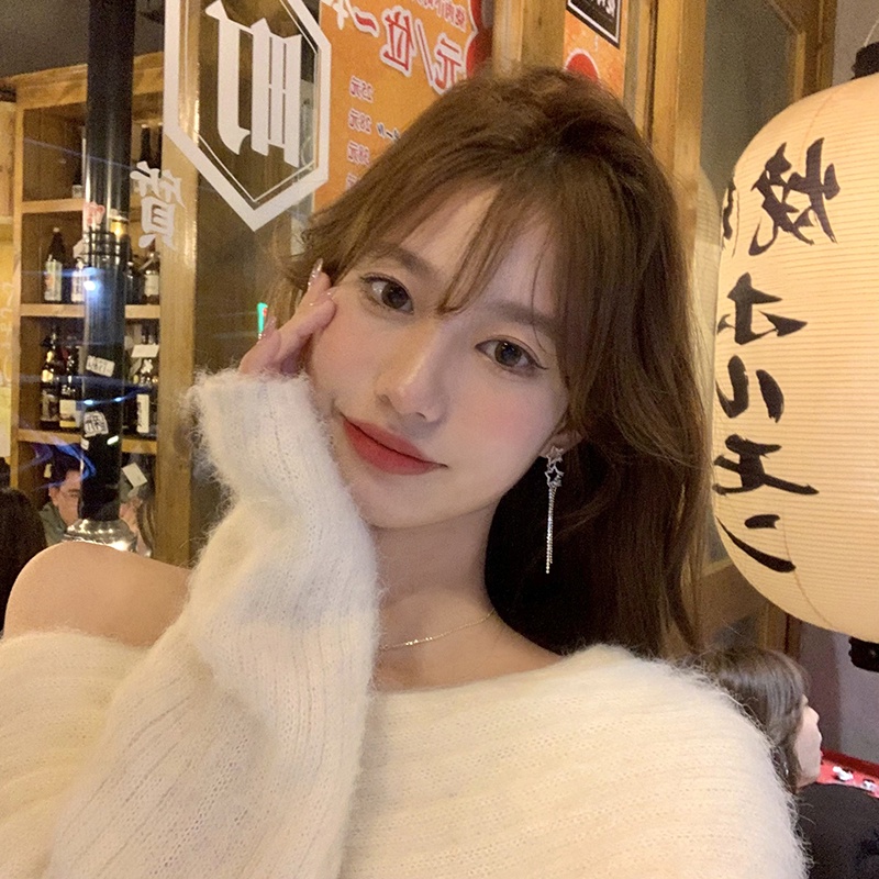 Bông Tai Dáng Dài Hình Ngôi Sao Thời Trang Hàn Quốc Mới 2022