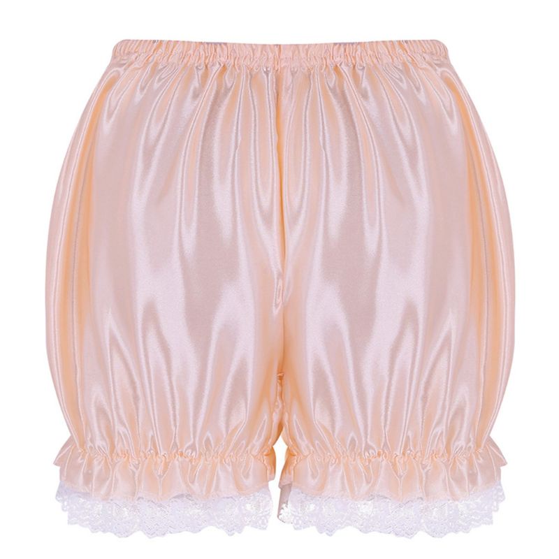 Quần giả váy dài 10m bằng lụa phối ren màu sắc thời trang cho nữ