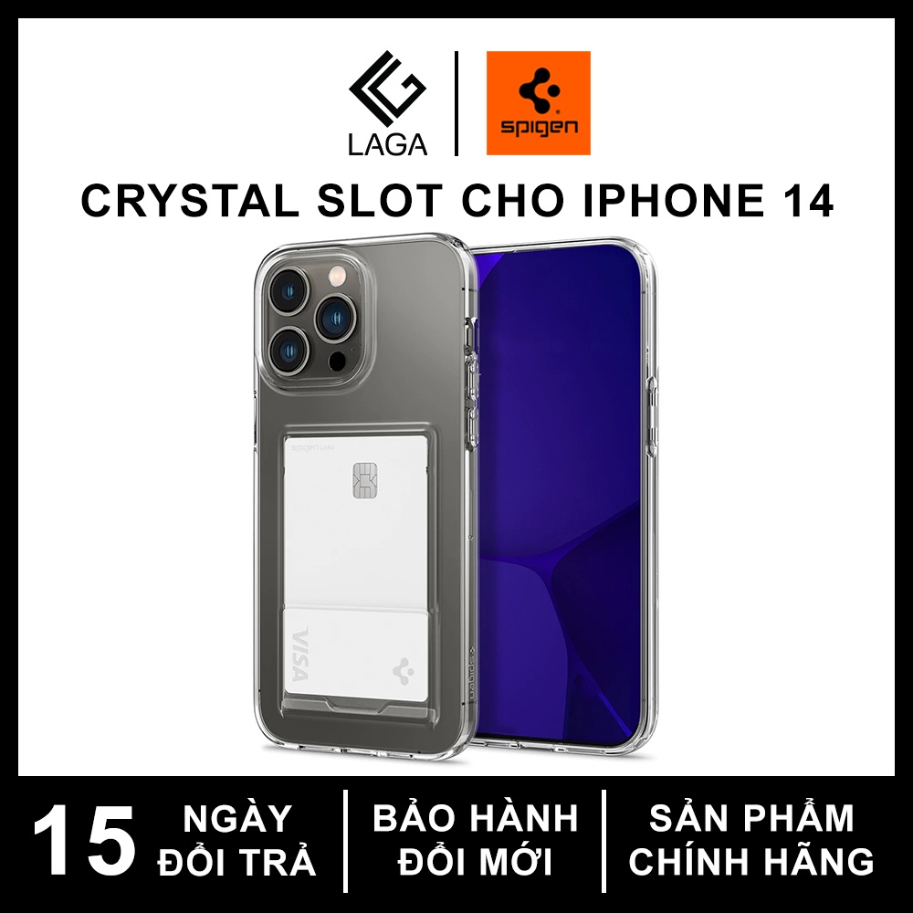 Ốp Lưng Spigen Crystal Slot Dual Cho iPhone 14 Pro Max / 14 Pro / 14 Plus / 14