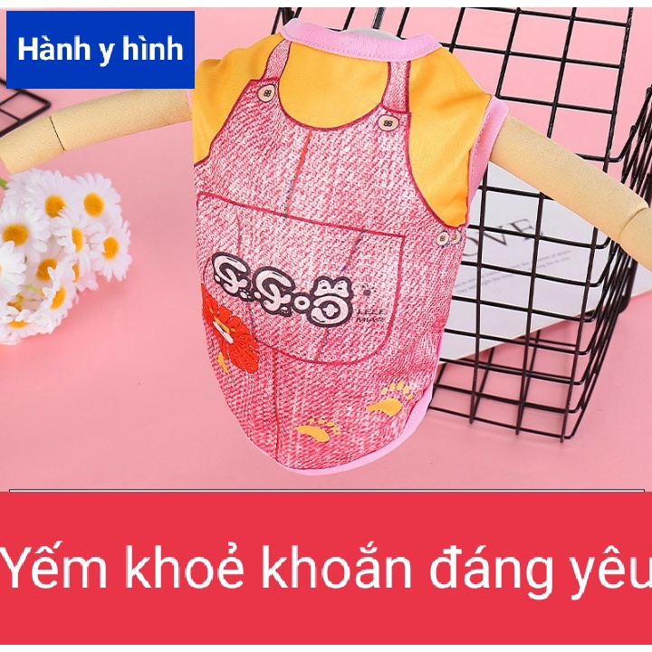 Áo thun ba lỗ cao cấp cho chó mèo - Áo cho thú cưng nhiều size từ 1-15kg - Hàng chuẩn y hình