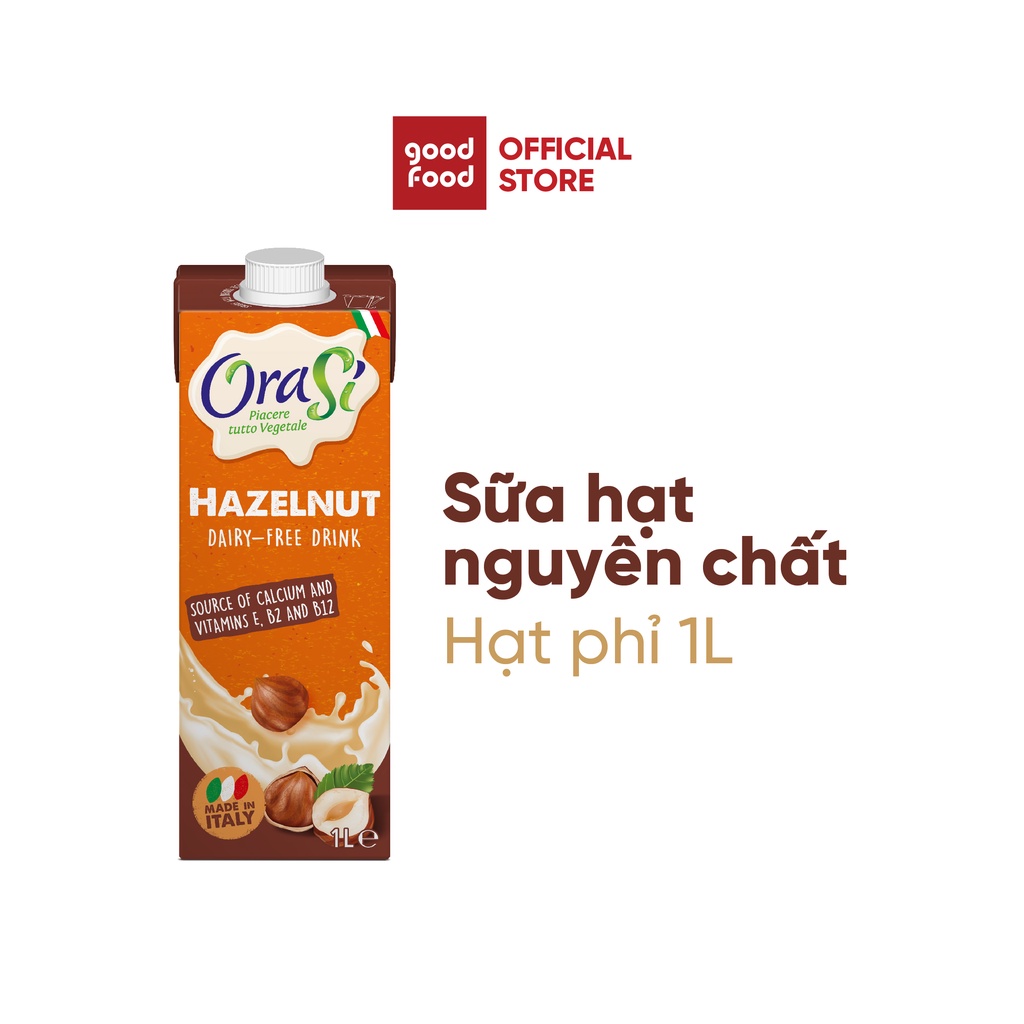 Thực phẩm bổ sụng sữa hạt phỉ Orasi Hazelnut 1L giàu dinh dưỡng tốt cho thumbnail
