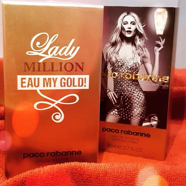 Nước hoa kim cương Lady Million Eau My Gold-80ml