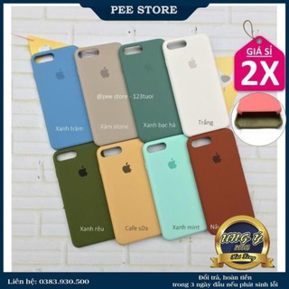 ỐP IPHONE SILICON CHỐNG BẨN LOGO TÁO - 8 MÀU